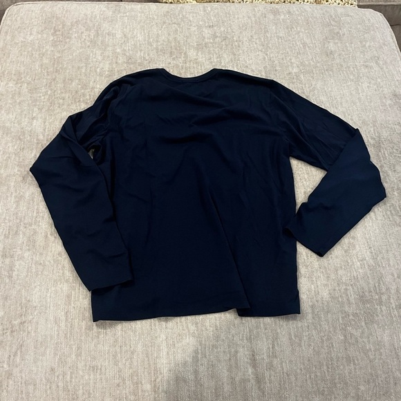 Long Sleeve Graphic Tee in Black Iris Bolt - Picture 5 of 6